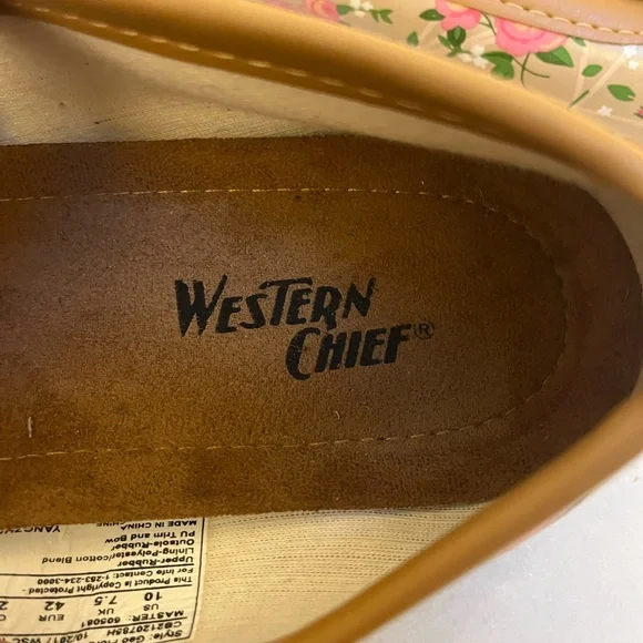 Western Chief Size 10 Geo flora skimmers water resistant slip on shoes - Picture 5 of 8